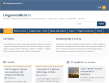 Tablet Screenshot of linguenordiche.it